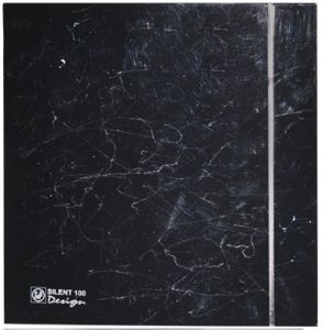 купить в одессе вытяжной вентилятор Soler&Palau SILENT-100 CZ MARBLE BLACK DESIGN с доставкой и установкой сделано в испании 