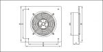 DOSPEL WOKS Ø630 вентилятор осевой (квадратный корпус)