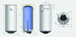 Водонагреватель ELDOM EUREKA WV 08039D SLIM  80 L 2,0 kW (80л/сухой тэн/10лет гар/2анода/циркониевая эмаль)
